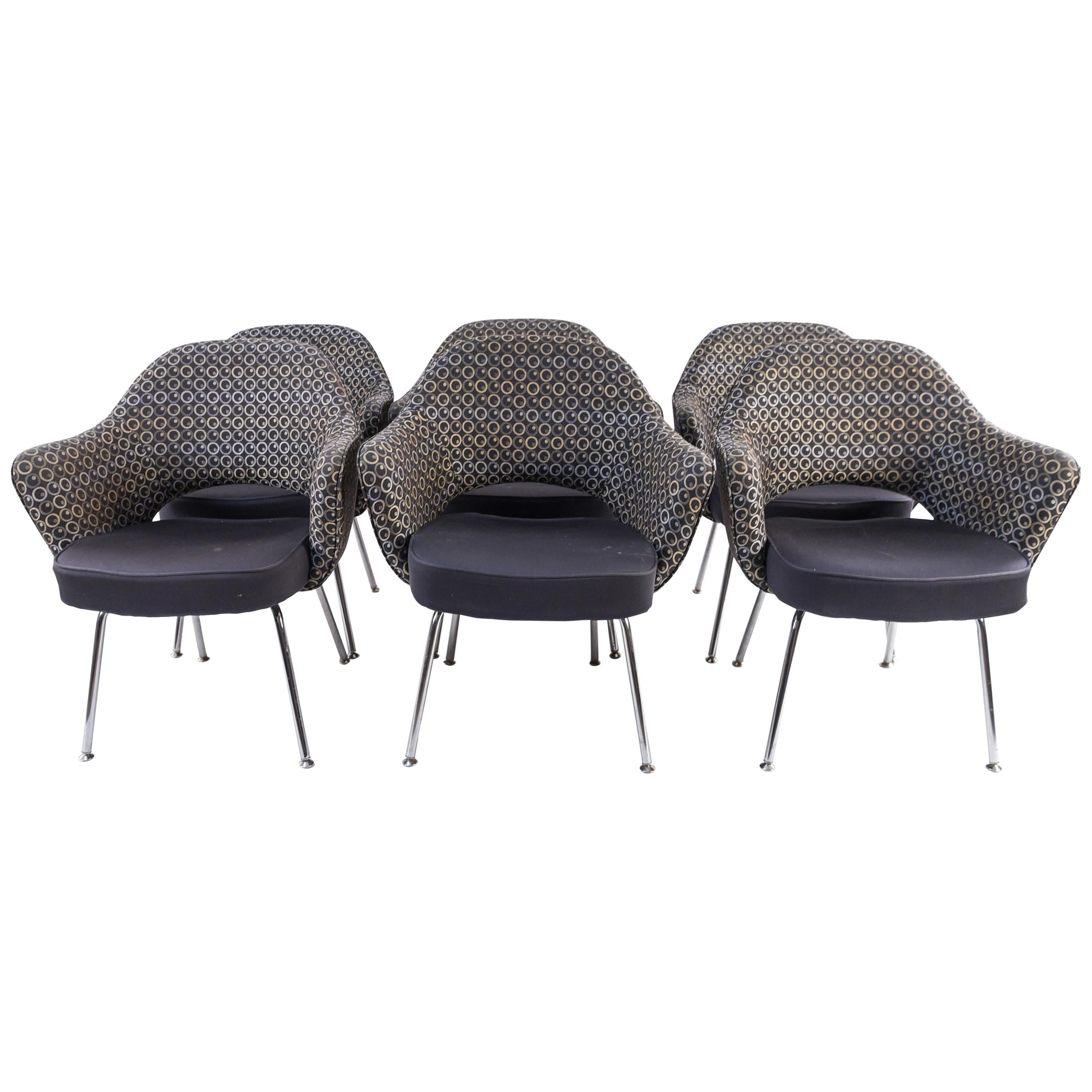 6 Saarinen Executive Armchairs