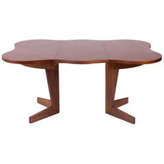 Henry Glass Walnut Extendable Dining Table