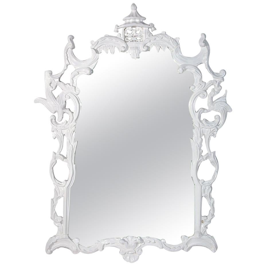 Vintage English Chippendale Style Mirror