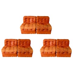 De Sede DS-11 Modular Six-Piece Leather Sofa