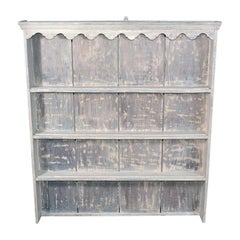 Rustic Country Style Plate Rack or Hutch