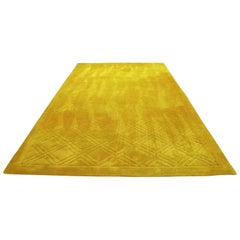 Palace Size Sculpted Gold Tone Wool Rug by Edward Fields, circa 1969