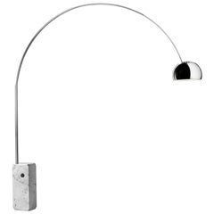 Vintage Arco Lamp by Achille Castiglioni for Flos, Italian Mid-Century Modern 1962 Italy
