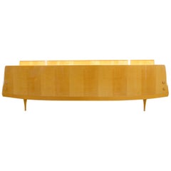 Used Mid-Century Queen Bedwith Floating Nightstands in the Style of Gio Ponti, Italy