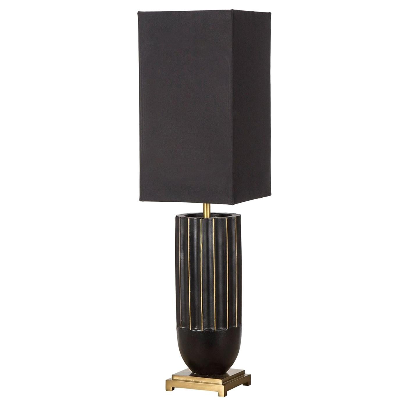 dutch ceramic vessel table lamp