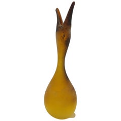 Modern Large Murano Glass Duck Vase by Antonio Da Ros at Gino Cenedese, 1960s