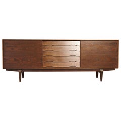 Retro Oak Midcentury No. 65 Sideboard / Credenza by Skovby Mobler, Denmark, 1960s