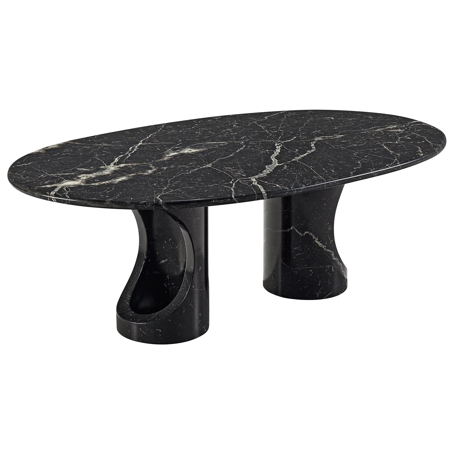 Black Marble Postmodern Coffee Table