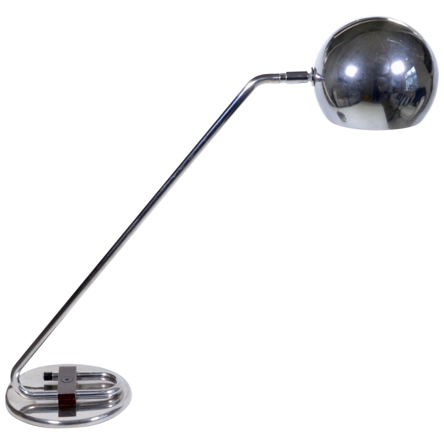 1970s Italian Chrome Desk Lamp