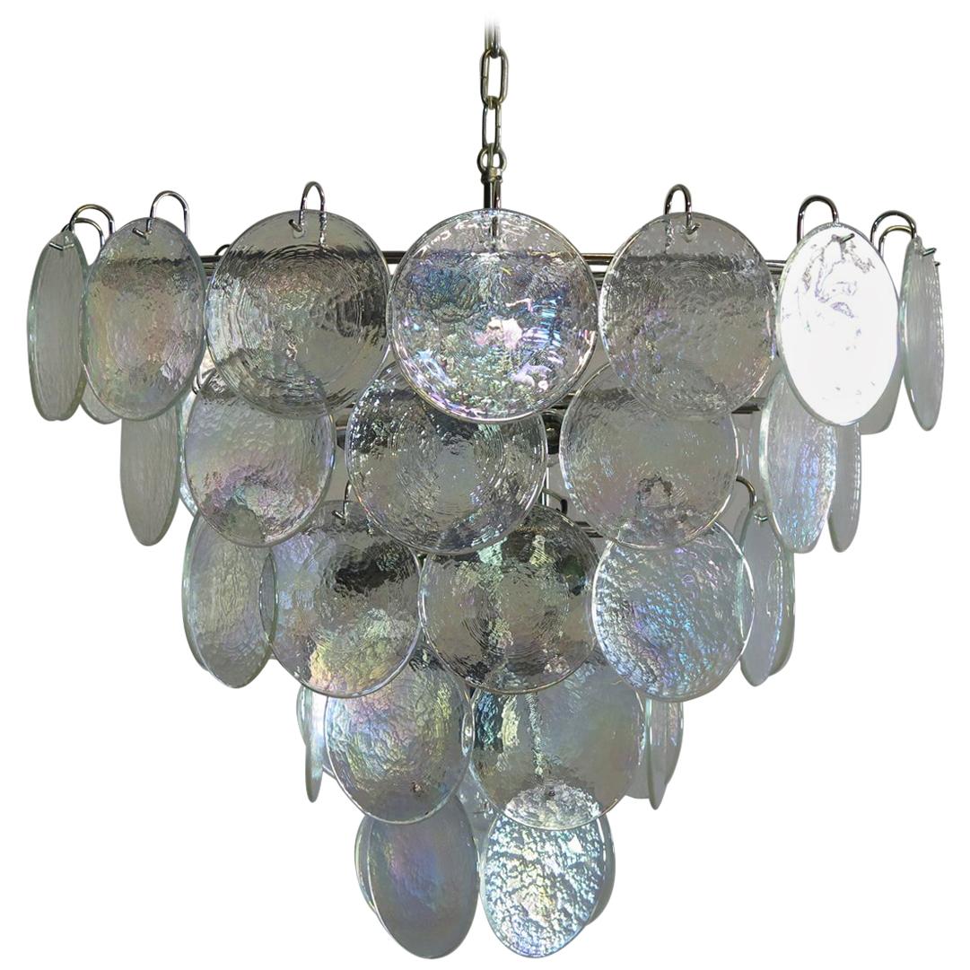High Quality Murano Chandelier Space Age 50 Iridescent Glasses