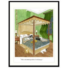 Dogs on the Bed Humorous Dog Print