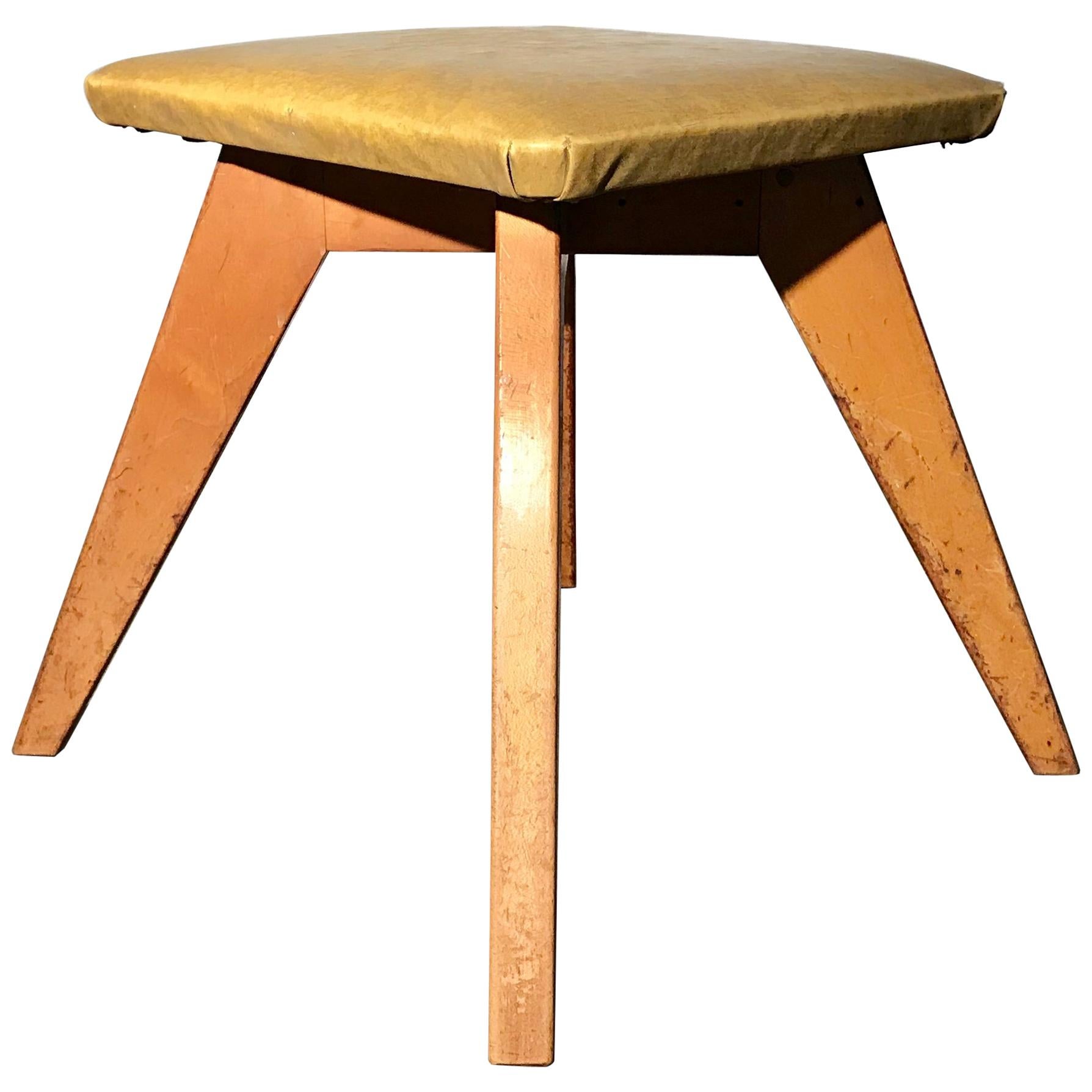 Rare and Early Jens Risom Stool for Knoll Associates, New York City For Sale