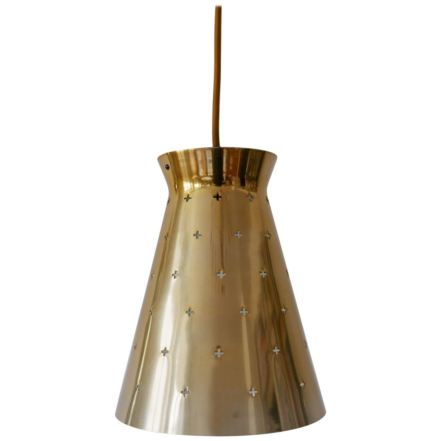 Lovely Mid-Century Modern Diabolo Pendant Lamp by Hillebrand, 1950s, Germany For Sale