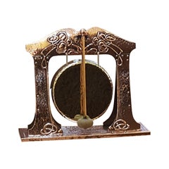 Arts & Crafts Copper and Brass Dinner Gong