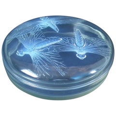 Rene Lalique Opalescent Glass 'Libellules' Box