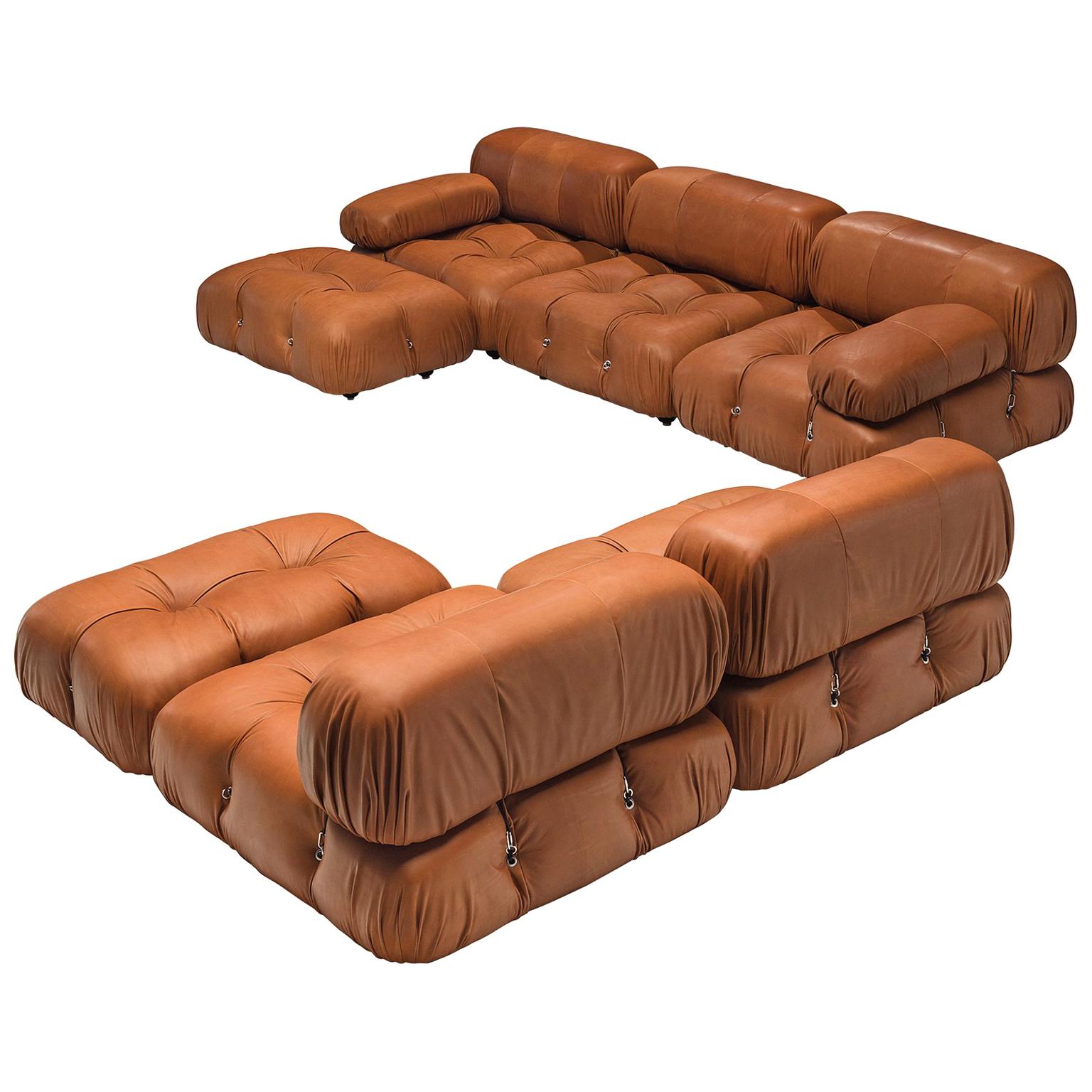 Mario Bellini Customizable 'Camaleonda' Modular Leather Sofa
