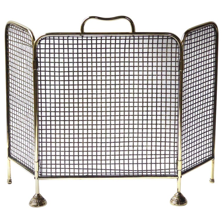 19th Century English Victorian Fireplace Screen or Fire Screen at 1stDibs