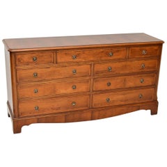 Antique Georgian Style Yew Wood Sideboard or Chest of Drawers