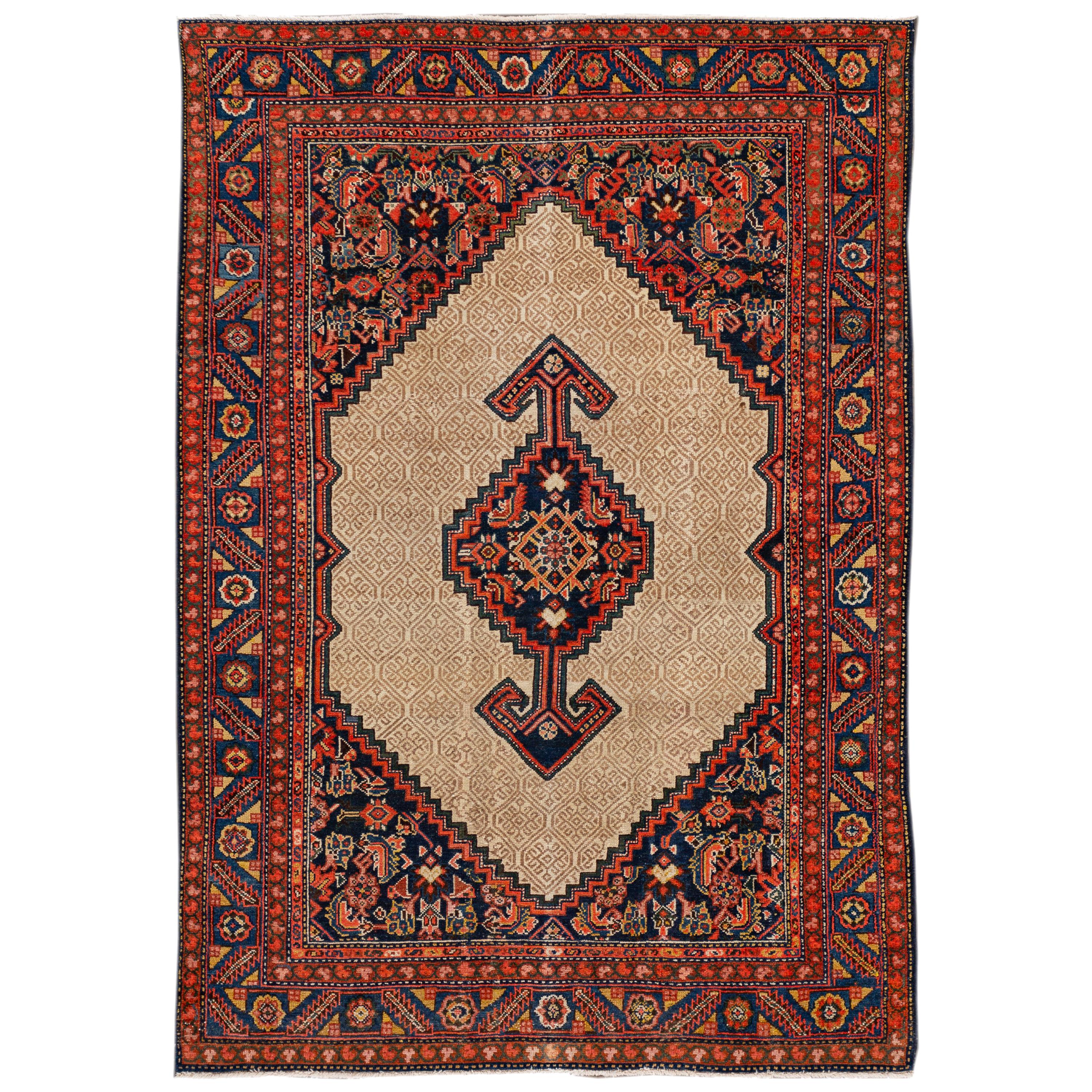 Early 20th Century Scatter Hamadan Rug For Sale