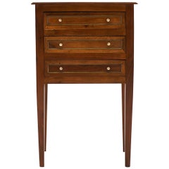 Walnut Directoire Style Side Table