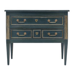 Louis XVI Style Painted Antique French Chest