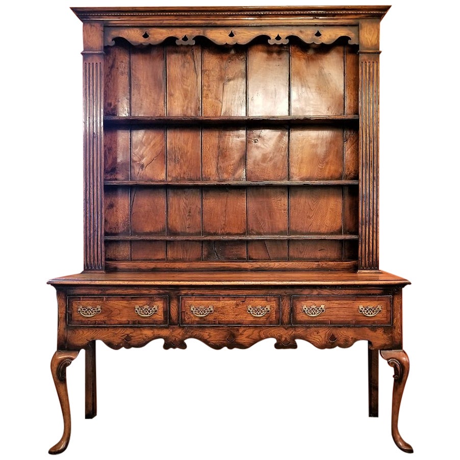 Antique Welsh Pine Dresser Base For Sale at 1stDibs