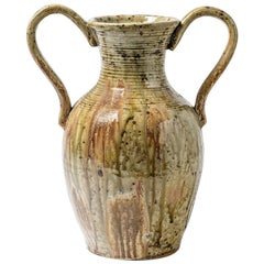 Vintage Stoneware Vase by Lucien Talbot, circa 1950