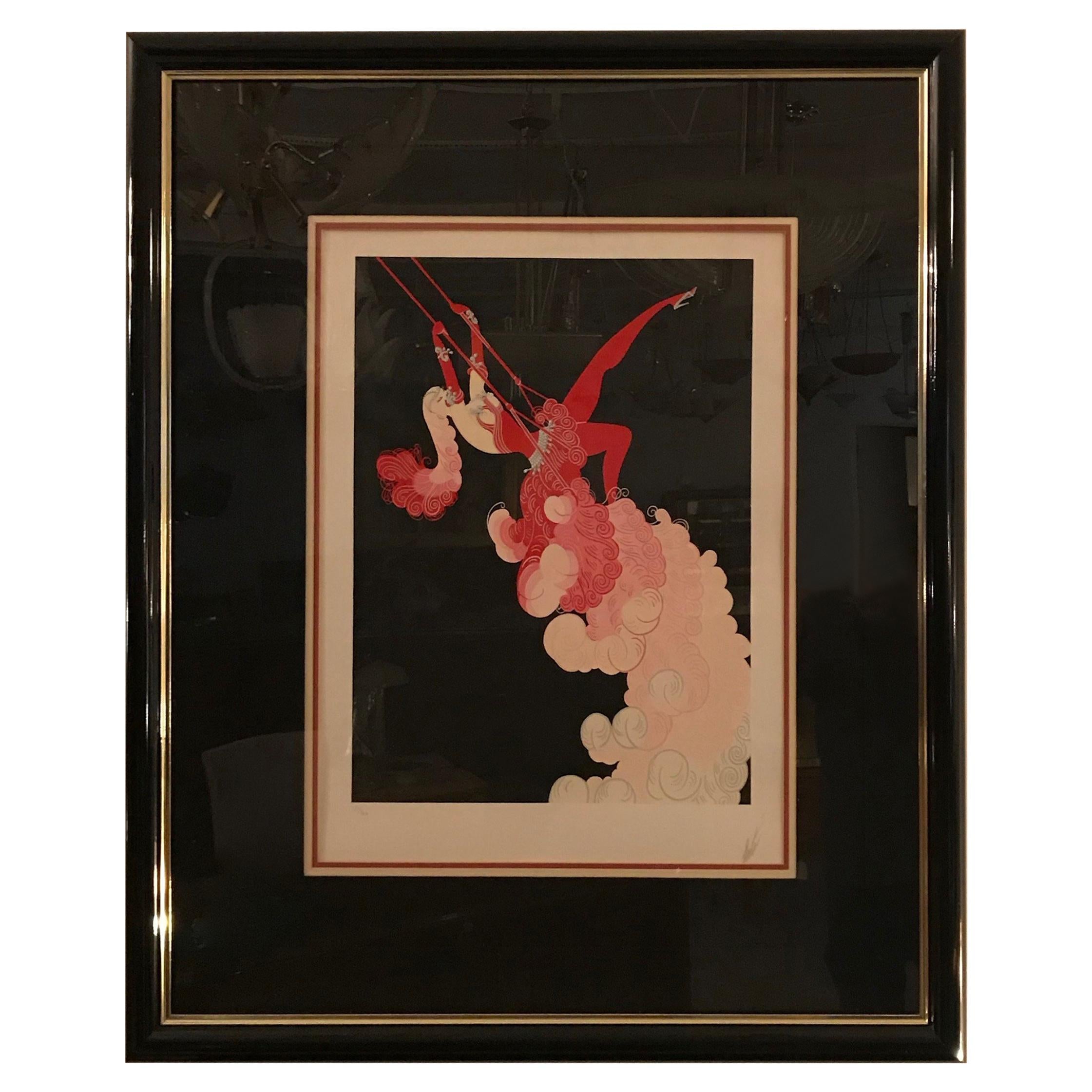 Erte ‘French, 1892-1990’ the Trapeze For Sale
