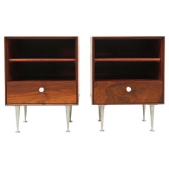 George Nelson 'Thin Edge' Rosewood Night Stands for Herman Miller