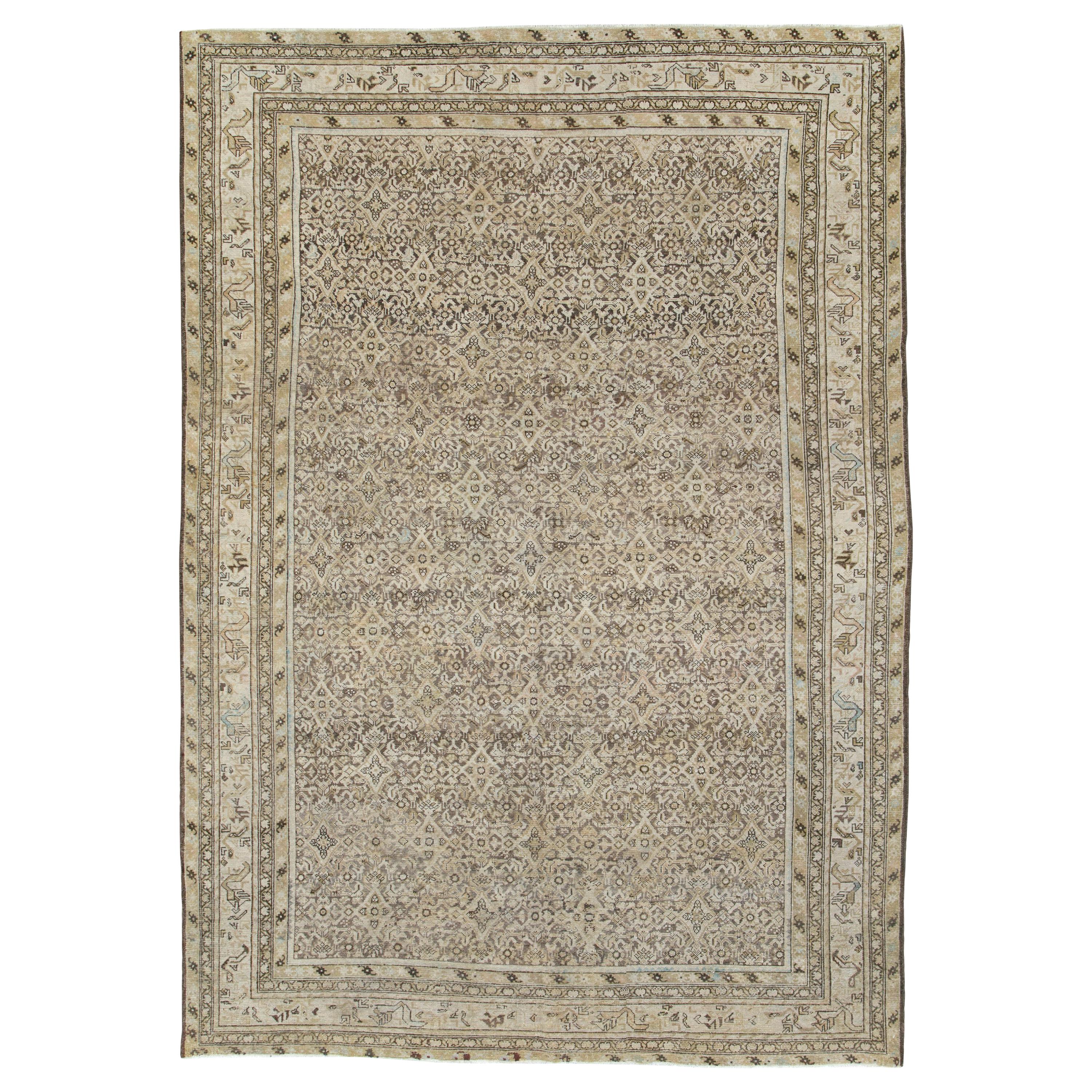 Antique Persian Malayer Carpet For Sale at 1stDibs