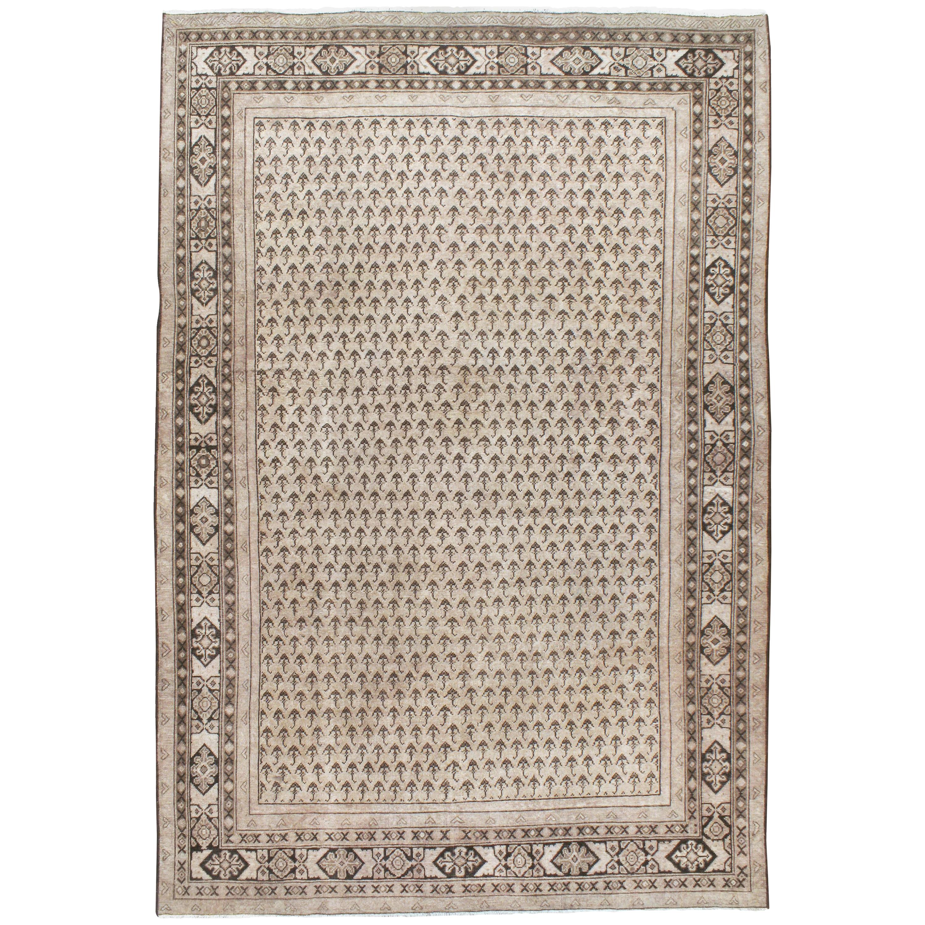 Vintage Persian Mahal Carpet For Sale