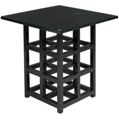 Used Charles Rennie Mackintosh for Cassina DS-2 Table 1918 Ebonized Art Nouveau Black