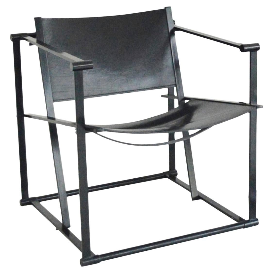 Radboud Van Beekum FM62 Cube Chair in Black Leather