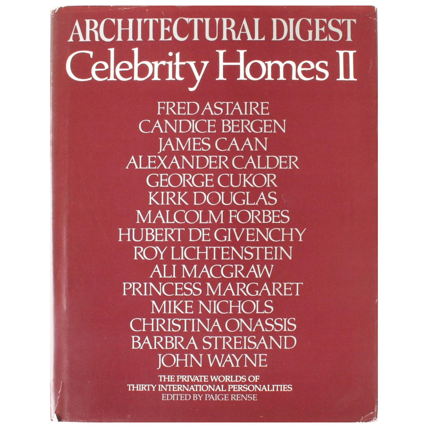 Celebrity Homes II AD Presents Private Worlds of 30 Int'l Personalities 1st Ed