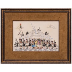 Pueblo Harvest Dance, Vintage Painting by Jose Roybal (San Ildefonso Pueblo)