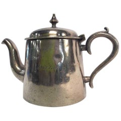 Antique Hotel Silver Plated Teapot