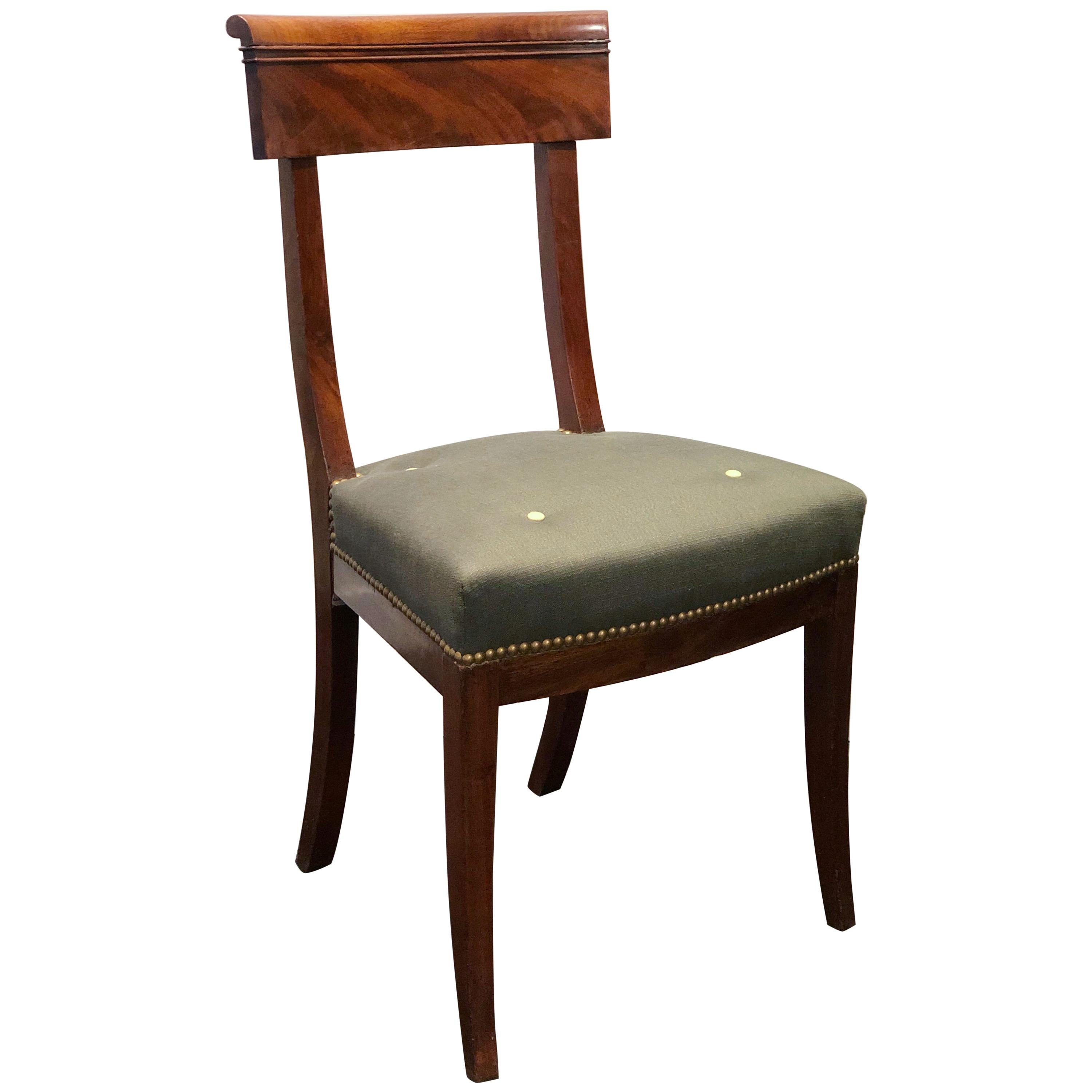 Set of Eight Directoire Mahogany Dining Chairs