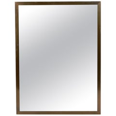 Clean Lined Brass Mirror