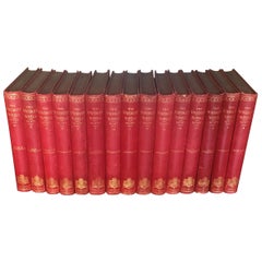 Ampia collezione di libri rilegati in pelle del XIX secolo Prezzo per libro Inglese