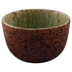 Helle Alpass Unglazed Stoneware Bowl with Beautiful Inside Glaze