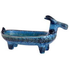 Bitossi Aldo Londi Italy Stylized Ram Goat Dish, circa 1968