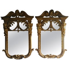 Antique Wall Mirrors Giltwood Antique William Kent Style French Rococo