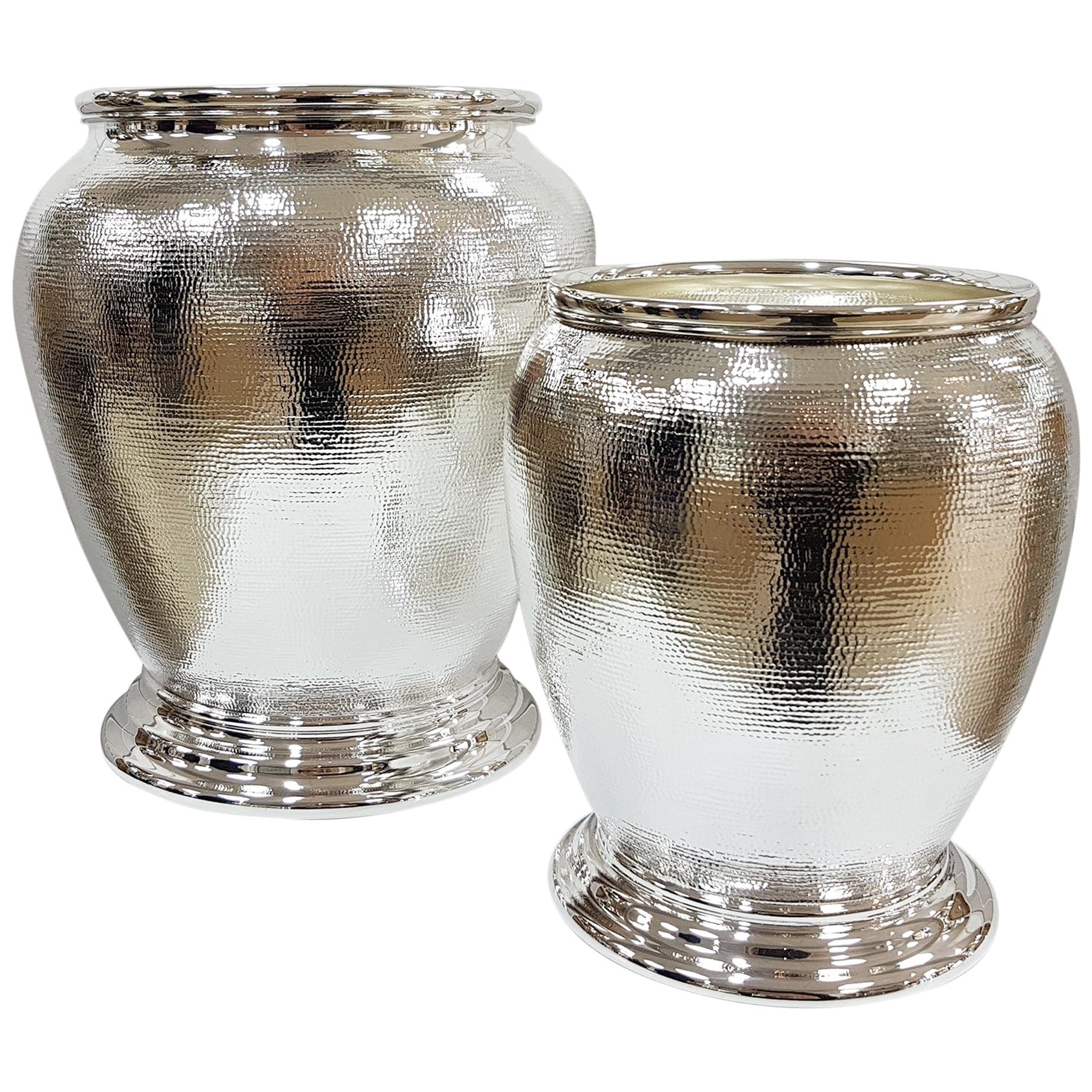 20th Century Italian Sterling Silver Champagne and Ice Bucket