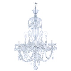 Bohemian Crystal Chandelier with 5 Arms