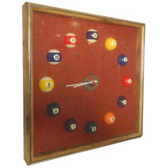 Midcentury Billiard Clock