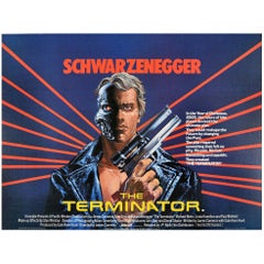 Original Retro Movie Poster Arnold Schwarzenegger The Terminator Sci-Fi Film