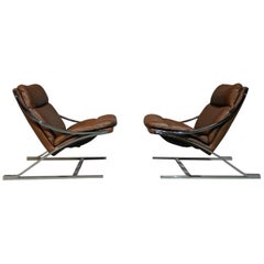 Paul Tuttle "Zeta" Lounge Chairs for Strassle of Switzerland, 1968