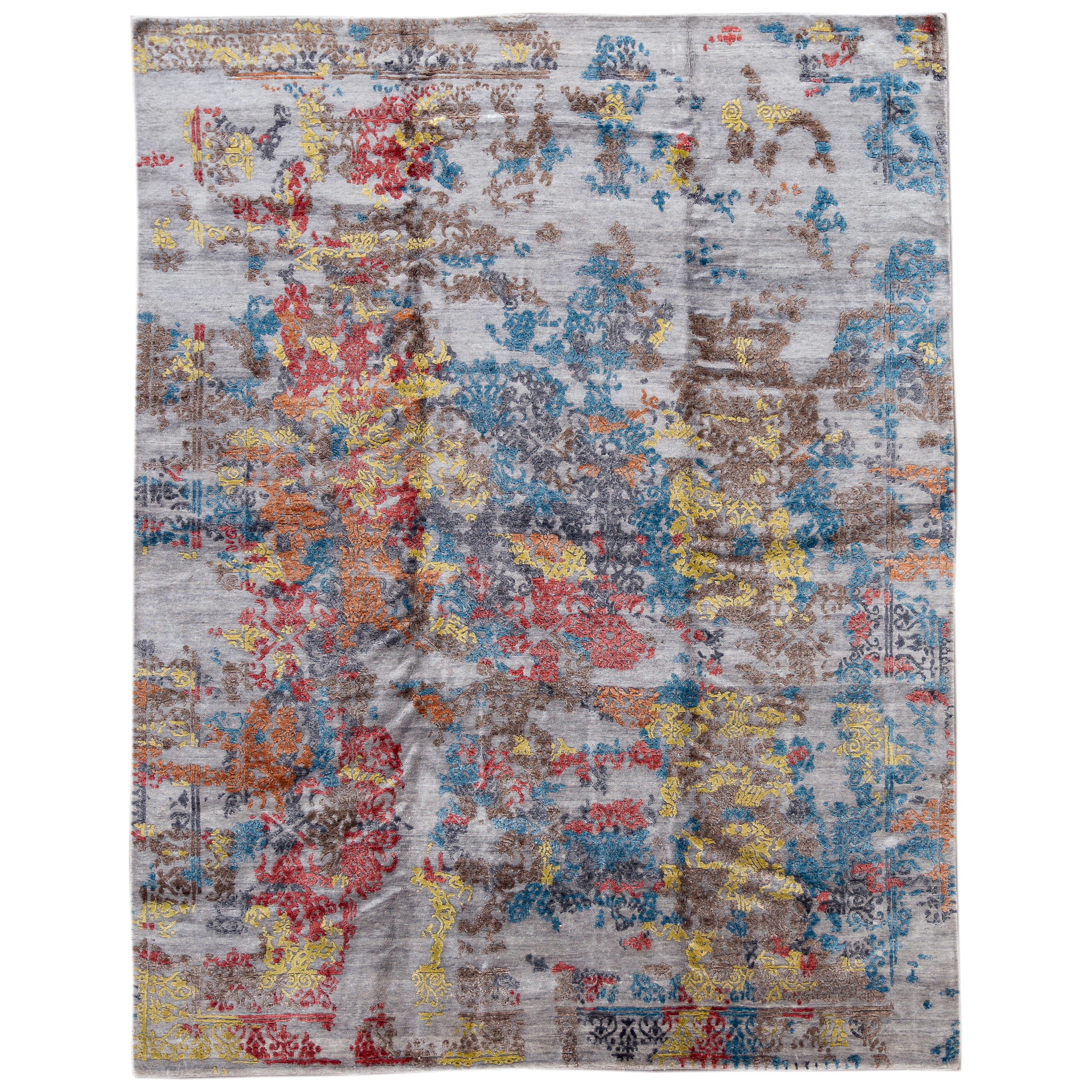 21st Century Modern Indian Rug For Sale