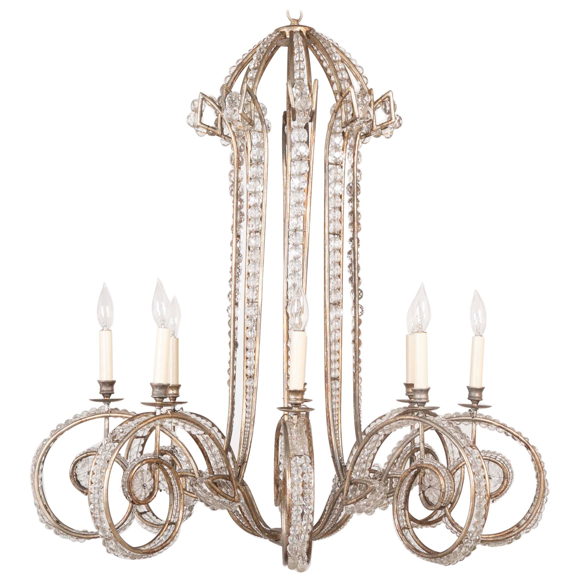 Late 20th Century Bagues Style Chandelier