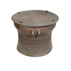 Birmanische Karen Bronze Froschtrommel